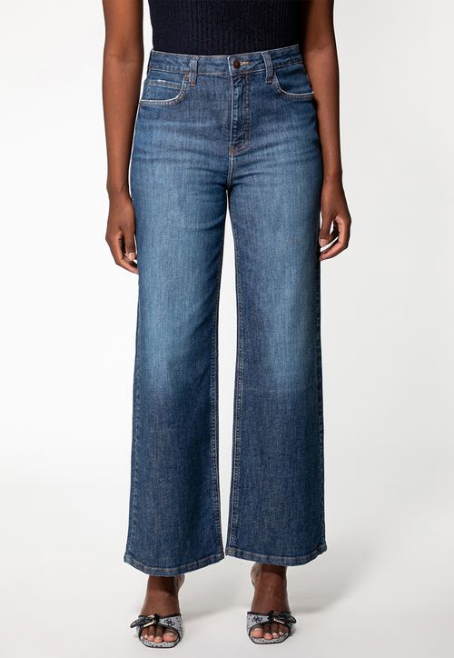 Calça Jeans Wide Leg Azul