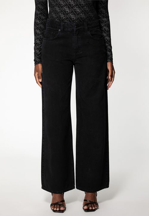 Calça Jeans Wide Leg Preto