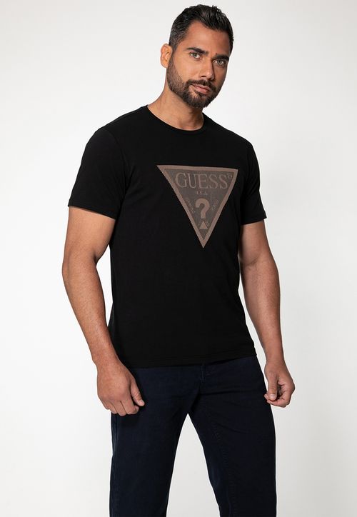 Camiseta Logo Holográfico Preto
