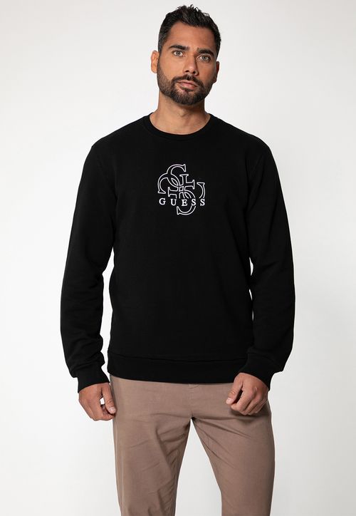 Blusa de Moletom Logo 4G Bordado Preto