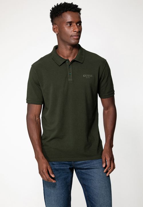 Camisa Polo Silk Est 1981 Verde Escuro