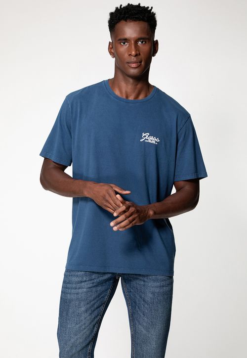 Camiseta Estampa GUESS Silk Azul