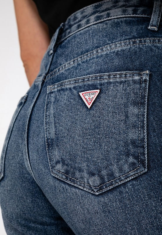 Calça Mom Jeans Correntinhas Azul - Imagem 62