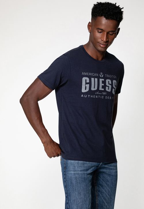 Camiseta Guess American Tradition Azul Escuro