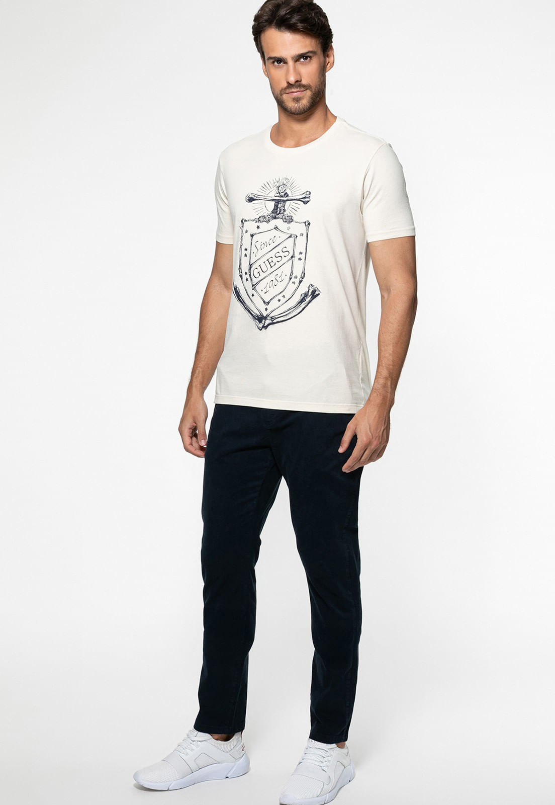 Camiseta Âncora GUESS 1981 Bege - Imagem 23