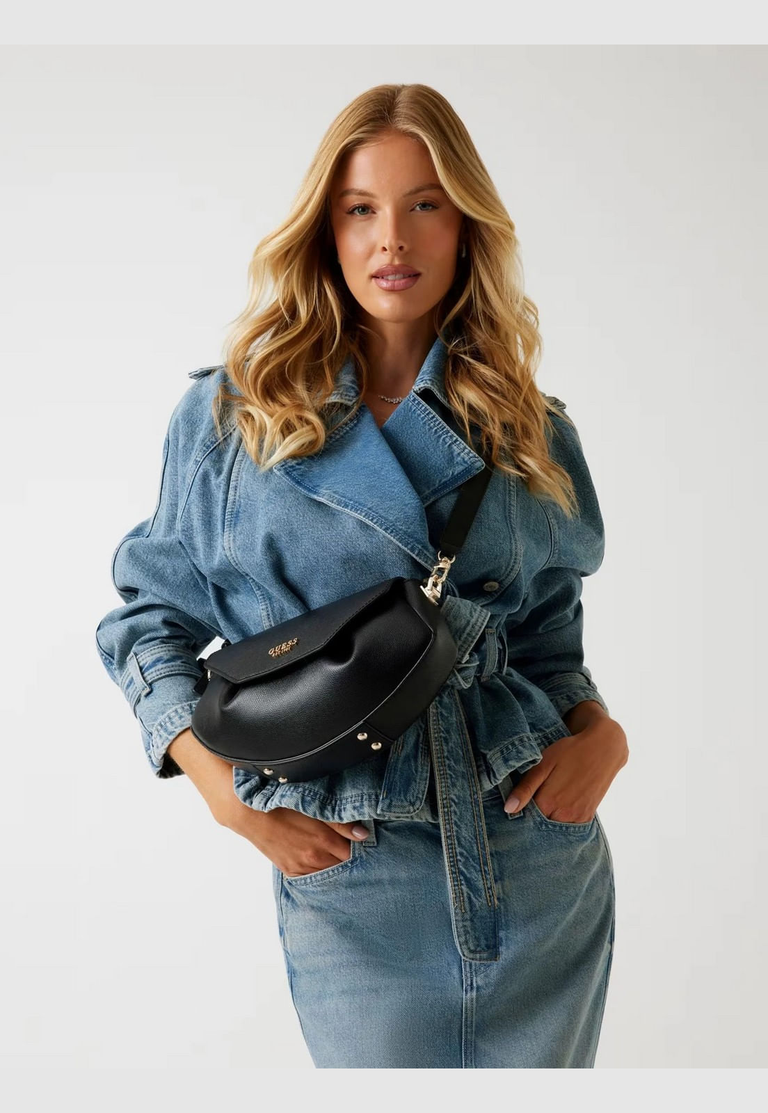 Bolsa Amorette Flap Crossbody Preto - Imagem 3