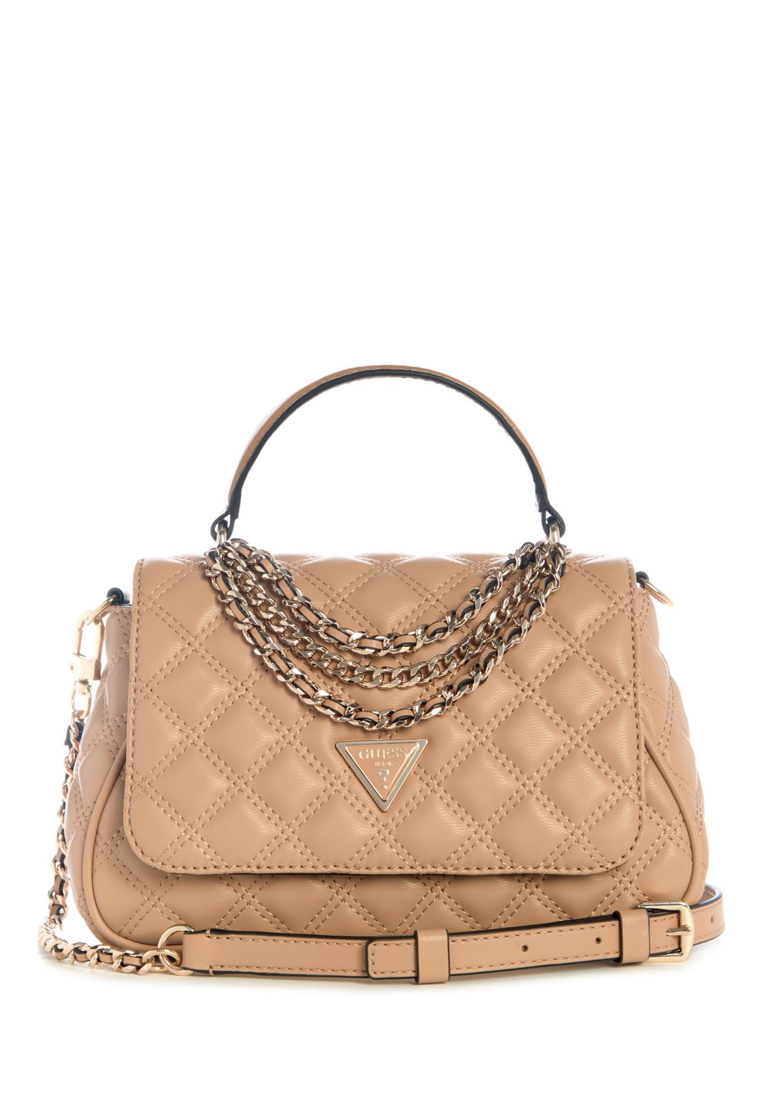 Bolsa Giully Ii Top Handle Flap Bege