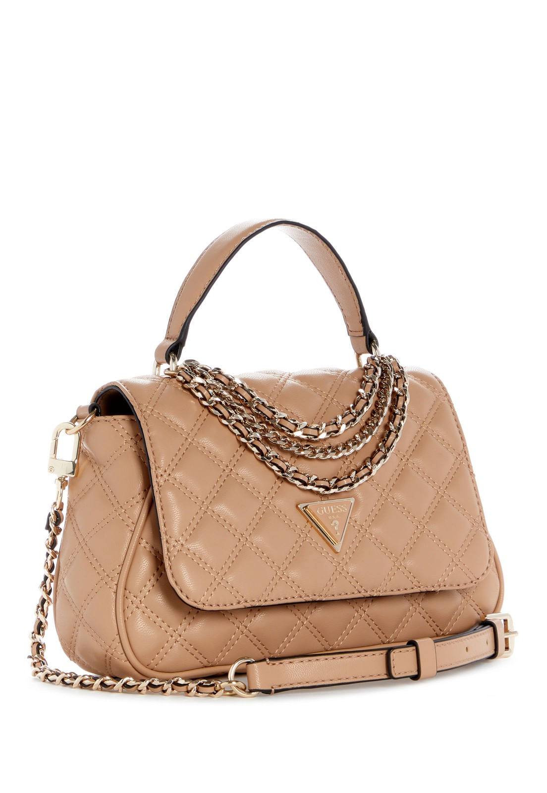 Bolsa Giully Ii Top Handle Flap Bege - Imagem 2
