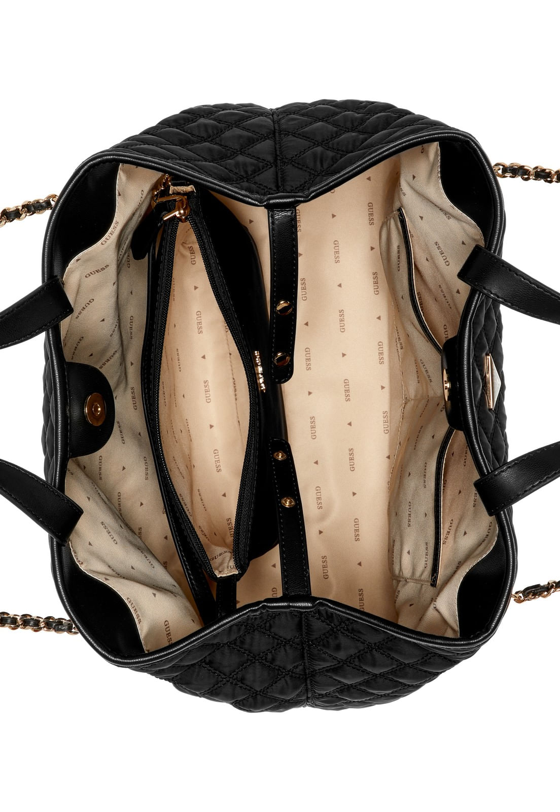 Bolsa Giully Ii Large 2 In 1 Tote Preto - Imagem 13