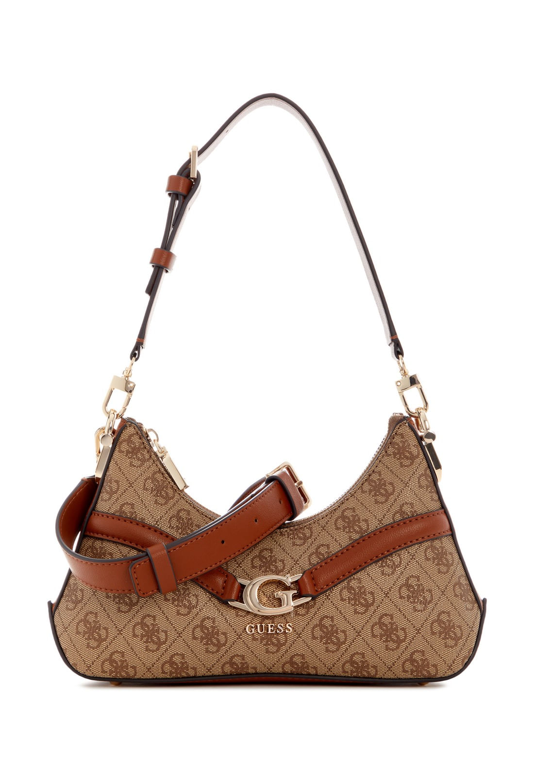 Bolsa Mini Dea Top Zip Shoulder Bag Bege