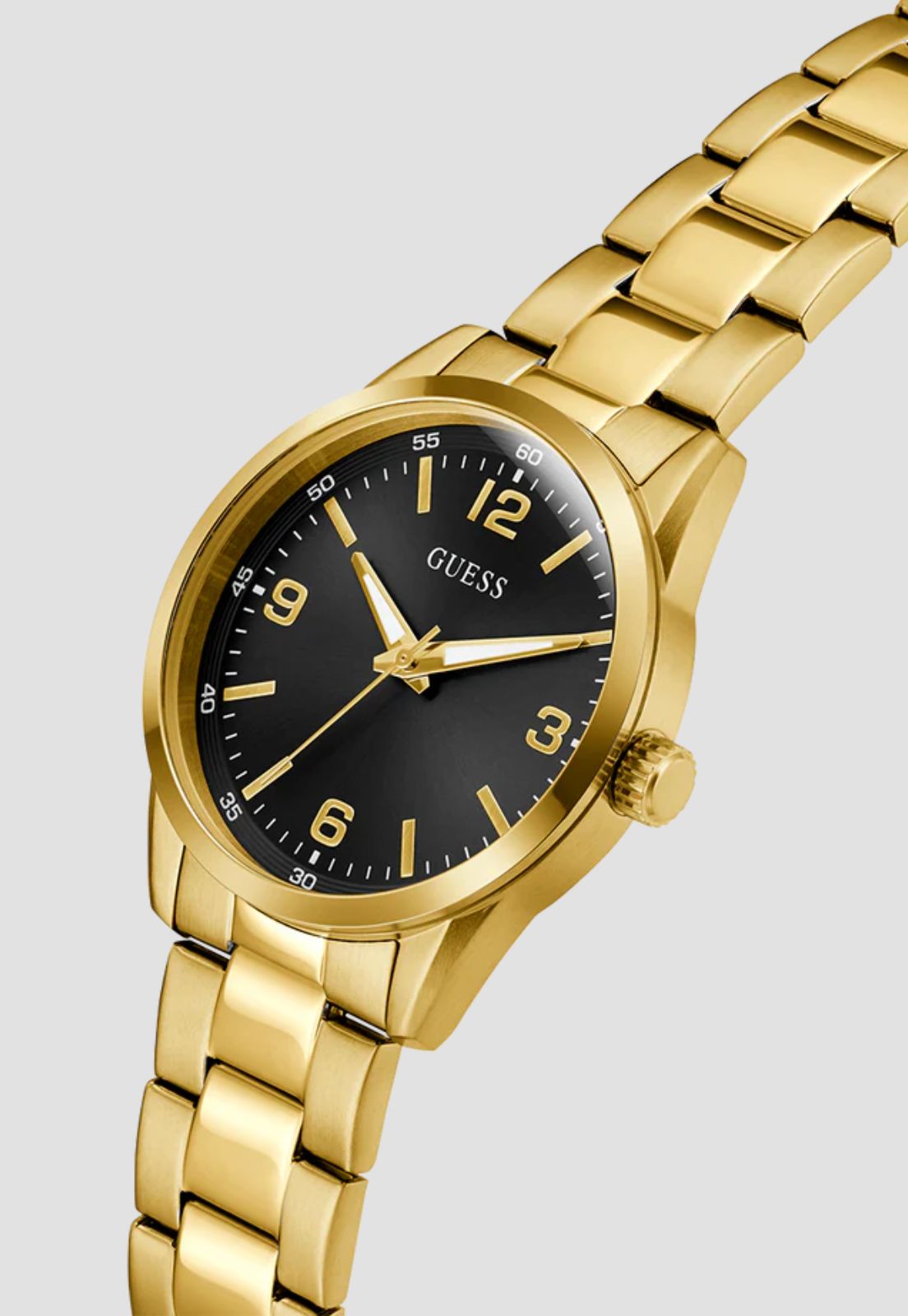 Relógio Redondo Analógico Aço Dourado - Imagem 4