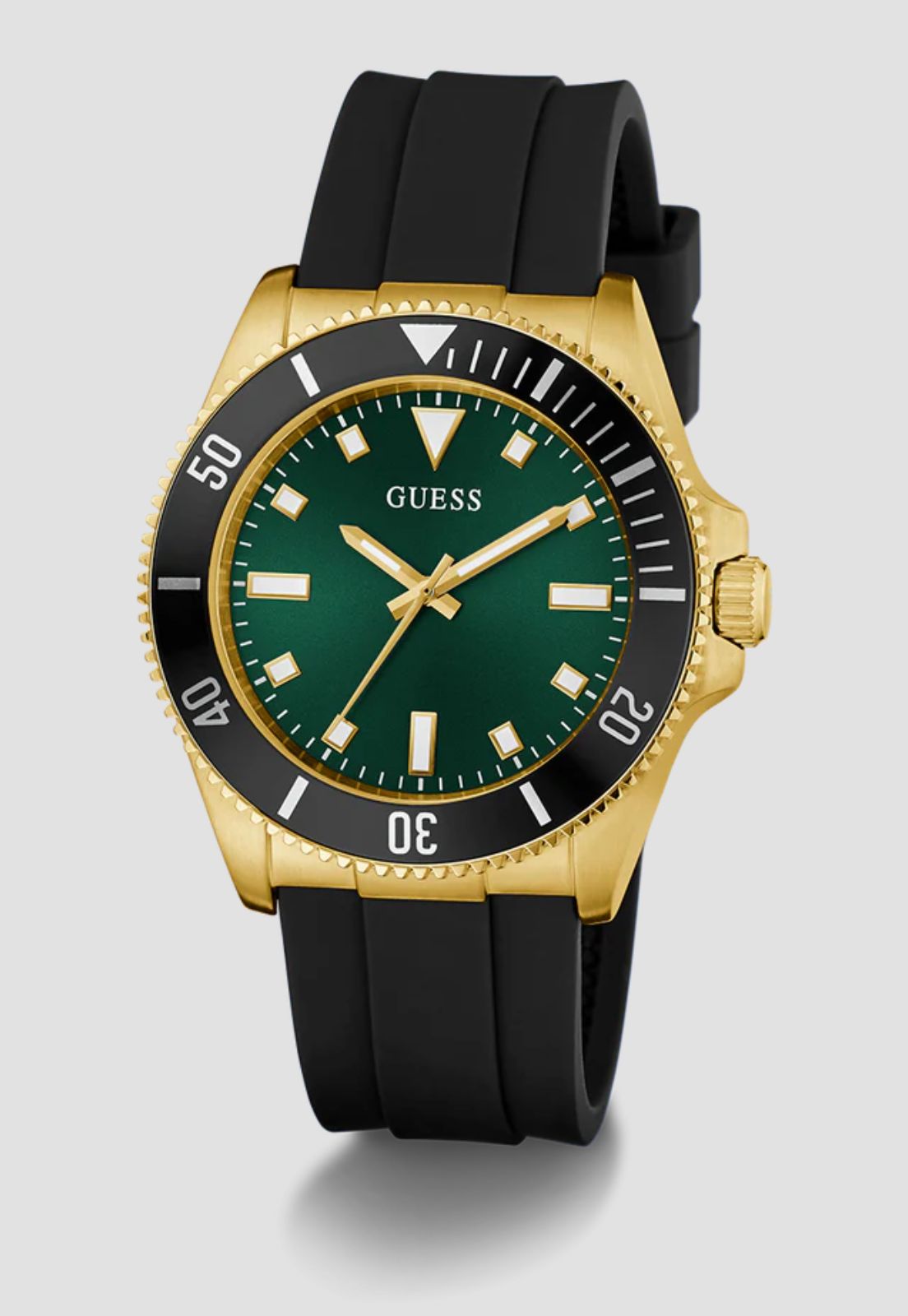 Relógio Sport Silicone Aço Dourado e Preto - Imagem 3
