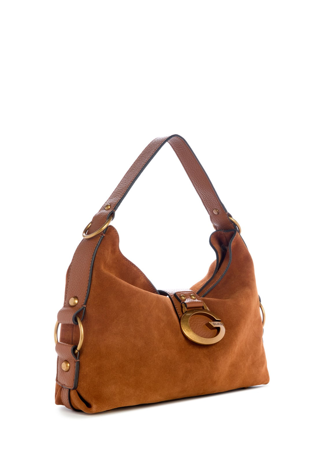 Bolsa Camden Shoulder Bag Suede Marrom - Imagem 2