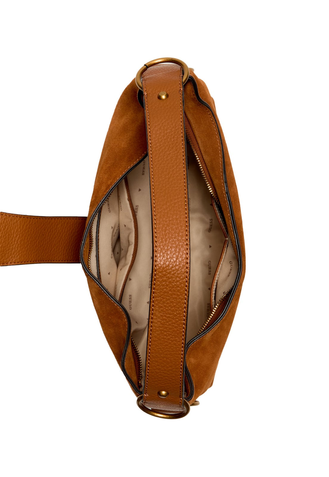 Bolsa Camden Shoulder Bag Suede Marrom - Imagem 4