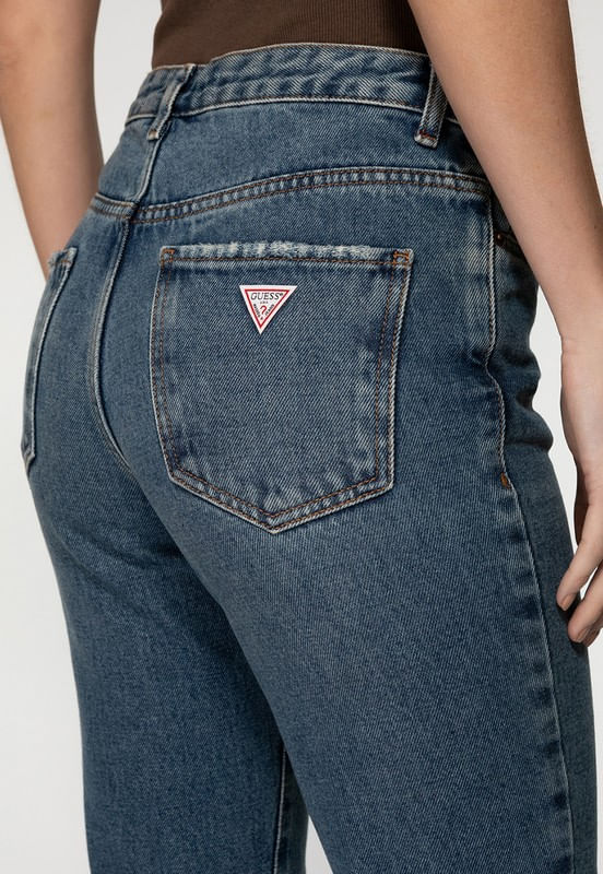 Calça Mom Jeans Rasgos Azul - Imagem 114