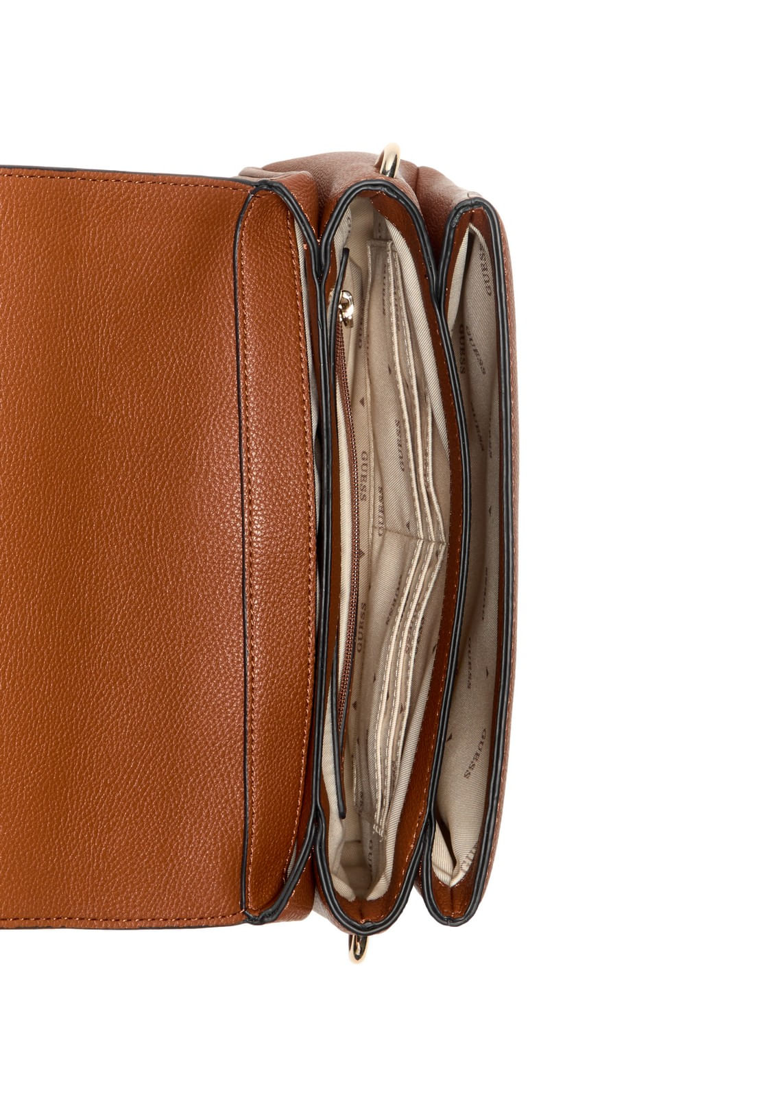 Bolsa Gregoria Flap Crossbody Marrom - Imagem 4