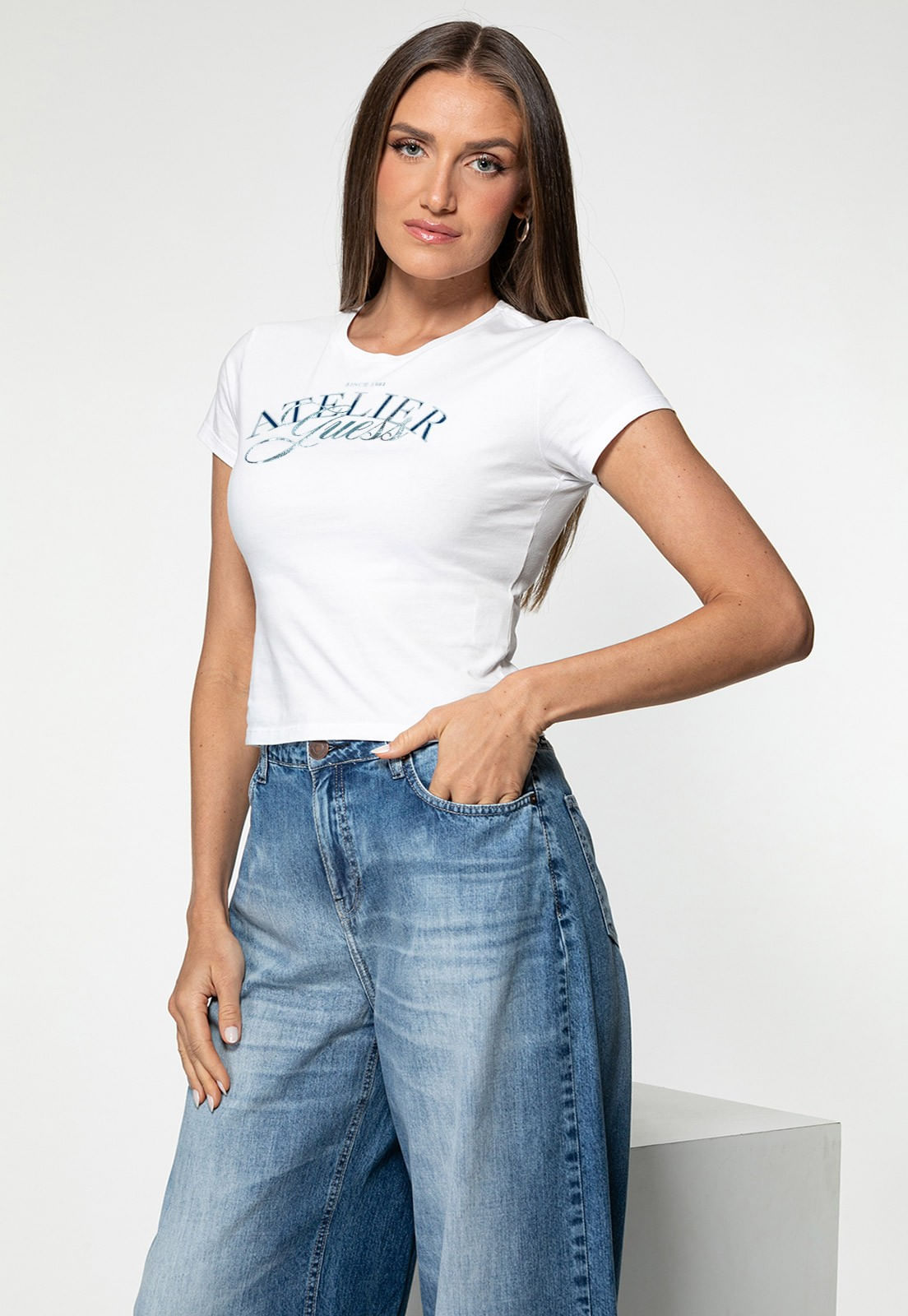 Camiseta Guess Atelier Branco - Imagem 21