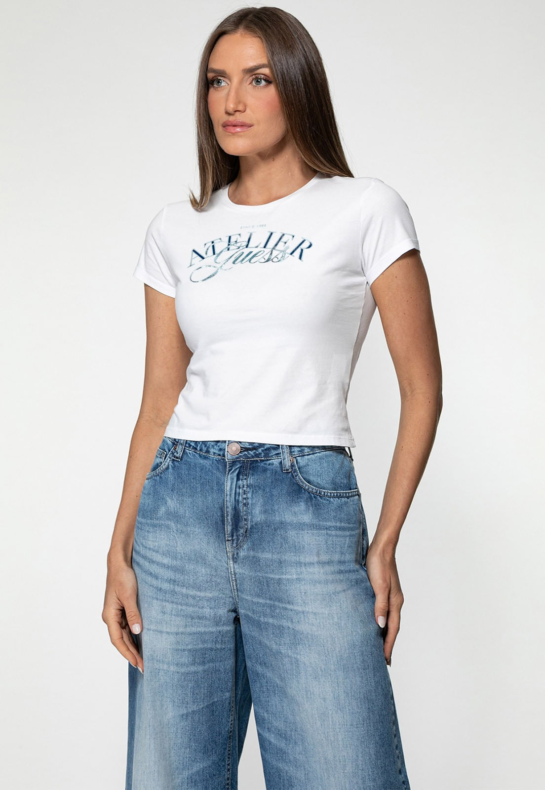 Camiseta Guess Atelier Branco - Imagem 34