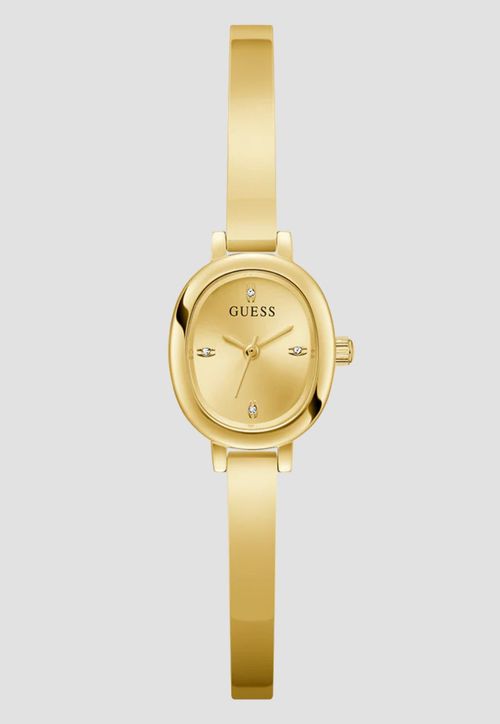 Relógio Oval Analógico Bracelete Dourado