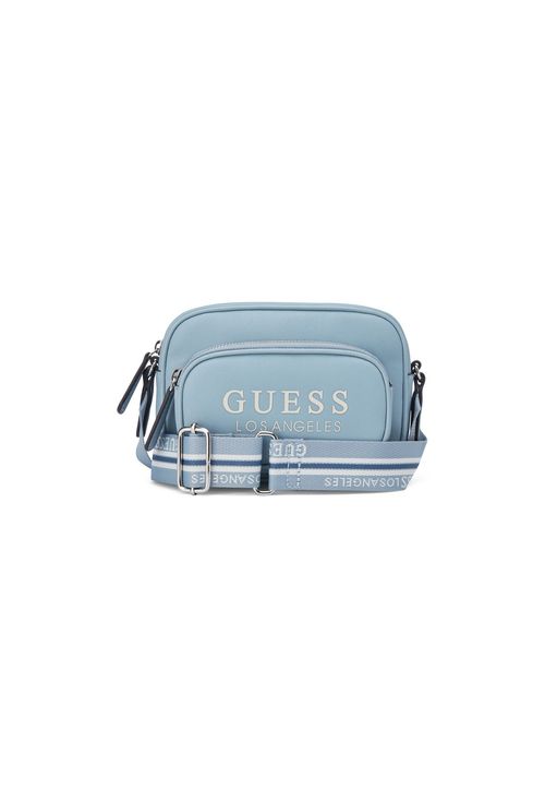 Bolsa Joella Mini Double Zip Transversal Azul Claro
