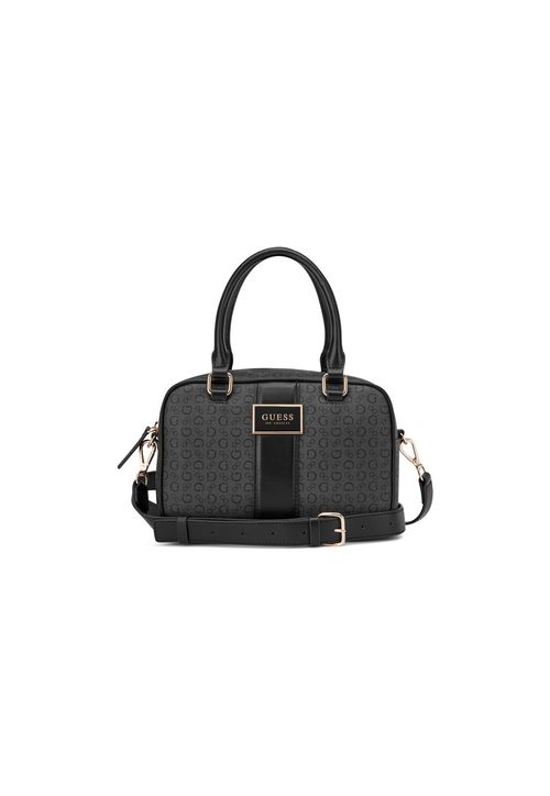 Bolsa Isabella Box Satchel Cinza Escuro