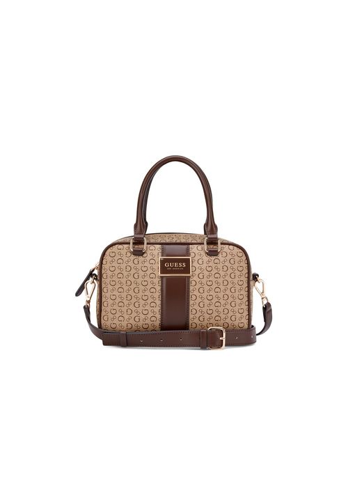 Bolsa Isabella Box Satchel Caramelo