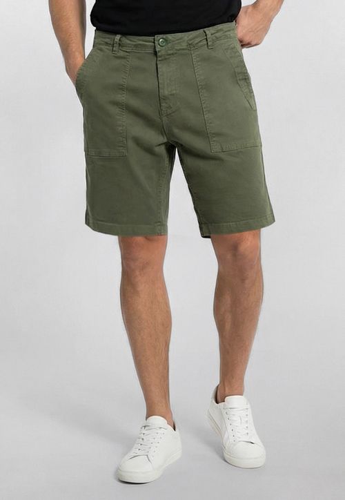 Bermuda Sarja Bolso Verde Escuro