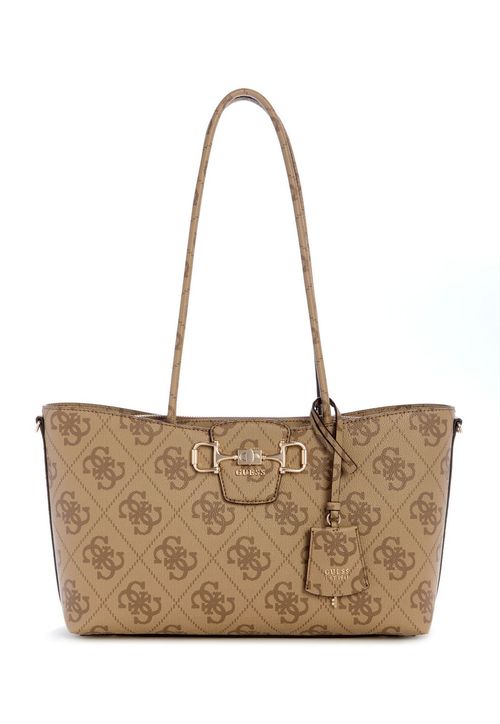 Bolsa Janie Logo Girlfriend Carryall Bege