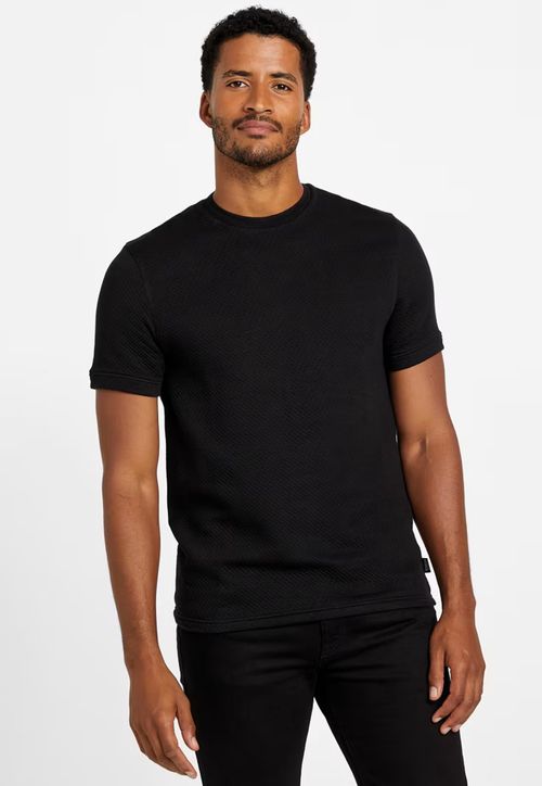 Camiseta Malha Texturizada Preto