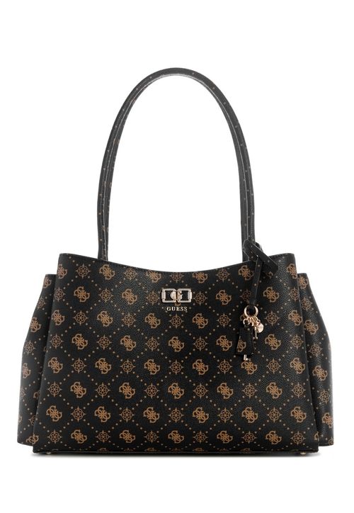 Bolsa Emelie Logo Girlfriend Carryall Marrom