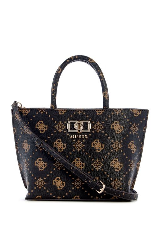 Bolsa Emelie Logo Mini Tote Marrom