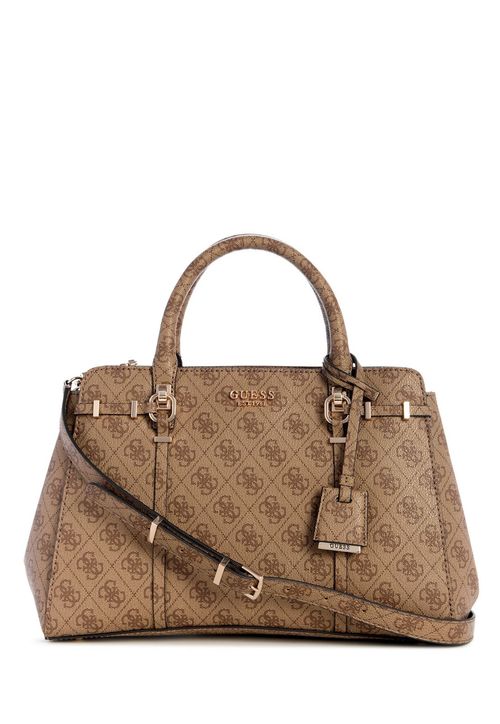 Bolsa Leona Logo Multi Comp Satchel Bege