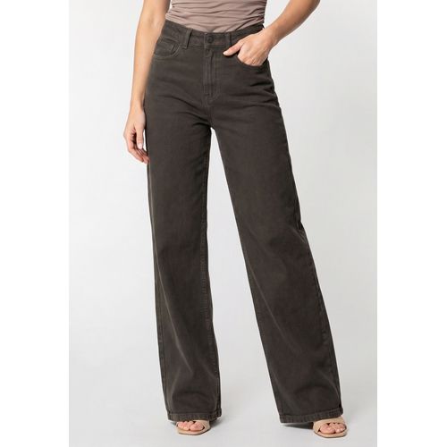 Calça Jeans Wide Leg Marrom