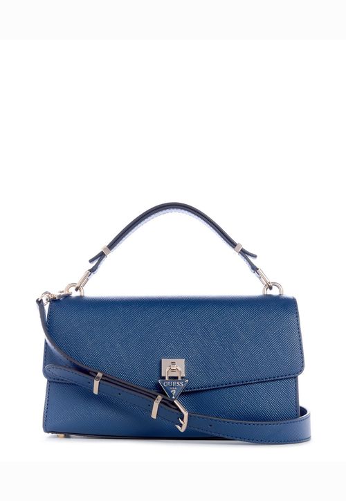 Bolsa Patsie Top Handle Flap Azul Marinho