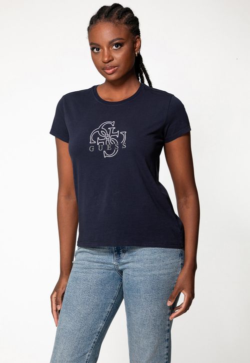Camiseta 4G Relevo Azul Escuro