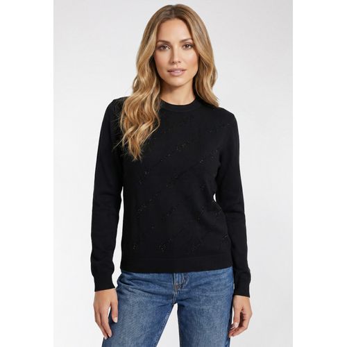 Blusa de Tricot Full Logo Hotfix Preto