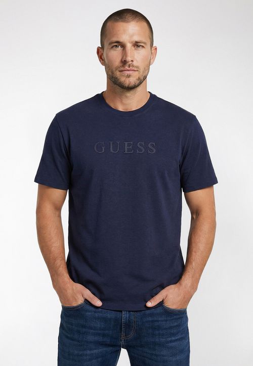Camiseta GUESS Silk Azul Escuro