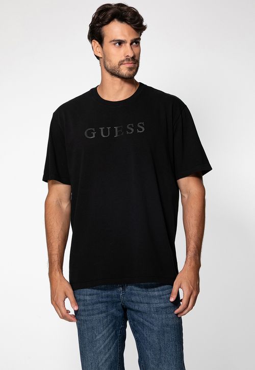 Camiseta Guess Rugby Silk Gel Preto