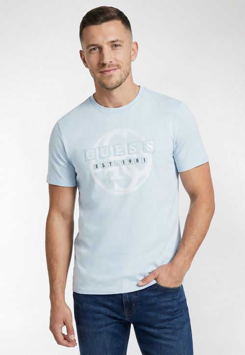Camiseta Eco Patch Logo Azul Claro