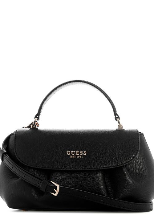Bolsa Amorette de Mão Flap Preto - Bolsa Amorette Top Handle Flap Preto