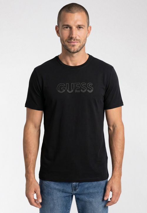 Camiseta Logo Guess Furta Cor Preto
