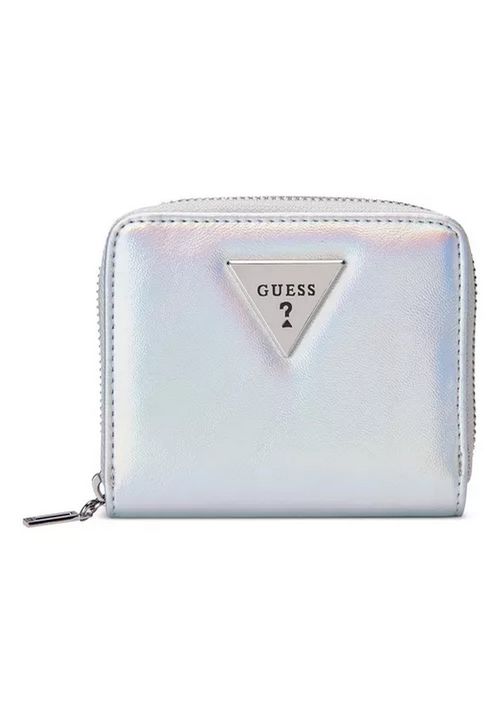 Carteira Guess Lathan Slg Small Zip Around Prata