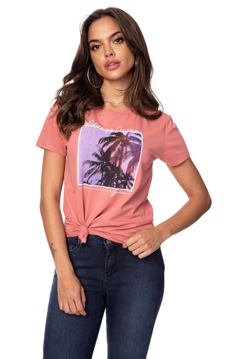 Camiseta Always Dream Guess Salmão